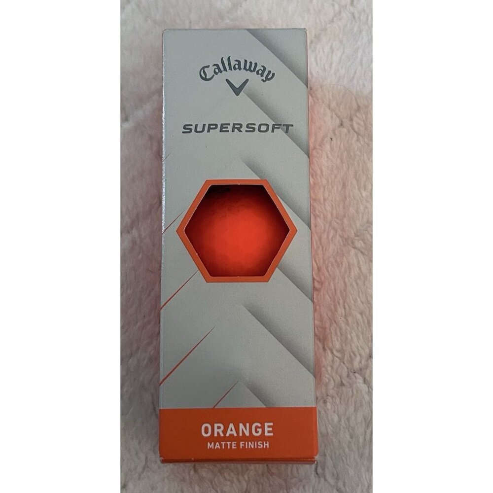 Callaway Super Soft Matte Orange Golf Balls Pack Of 3